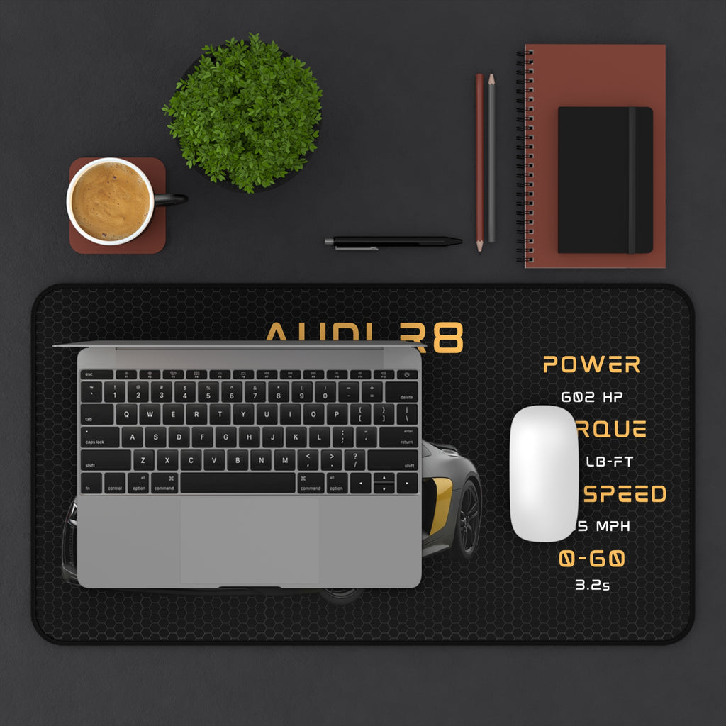 Audi R8 Desk Mat | Super Car Mouse Pad, Automotive Desk Accessory