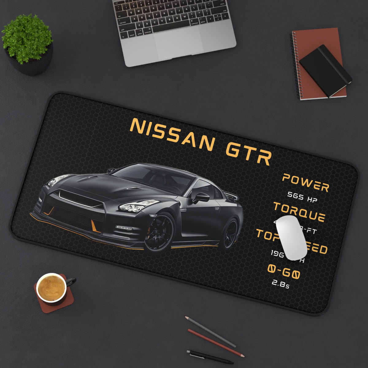 Nissan GTR Racing Graphic Desk Mat | Car Mousepad, Gamer Desk Pad