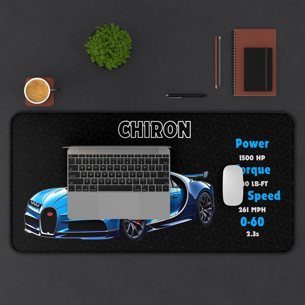 Chiron Desk Mat | Car Enthusiasts Gift | Gaming Mouse Pad, Desk Accessory | Car Lover Decor