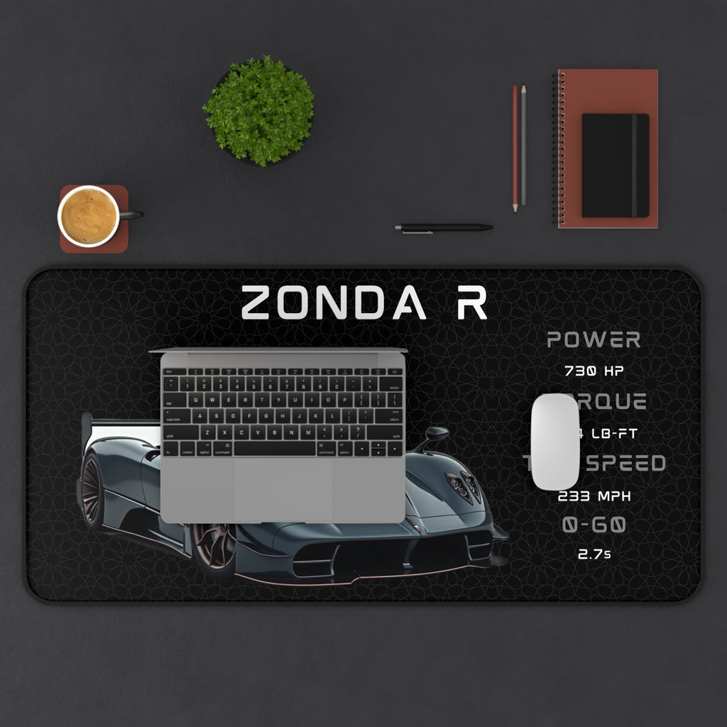 Zonda R Desk Mat | Car Enthusiasts Gift | Gaming Mouse Pad, Desk Accessory | Car Lover Decor