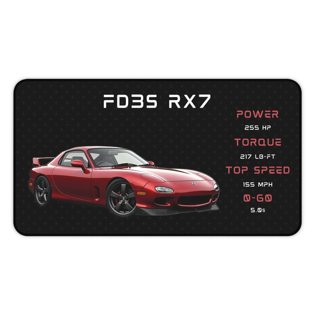 Rx7 Fd3s Desk Mat | Mouse Pad for Car Enthusiasts