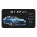 Copy of R34 Skyline GTR | Gaming Mouse Pad |  Car Lover Desk Mat | JDM Gift Home Office Decor | Car Enthusiast Desk Accessory