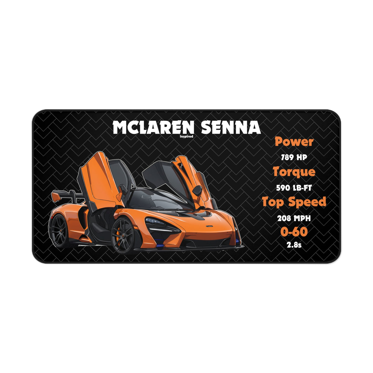 Senna Desk Mat | Racing Mouse Pad for Car Enthusiasts