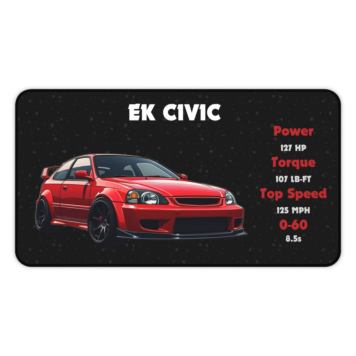 EK Civic Desk Mat | Racing Mouse Pad for Car Enthusiasts