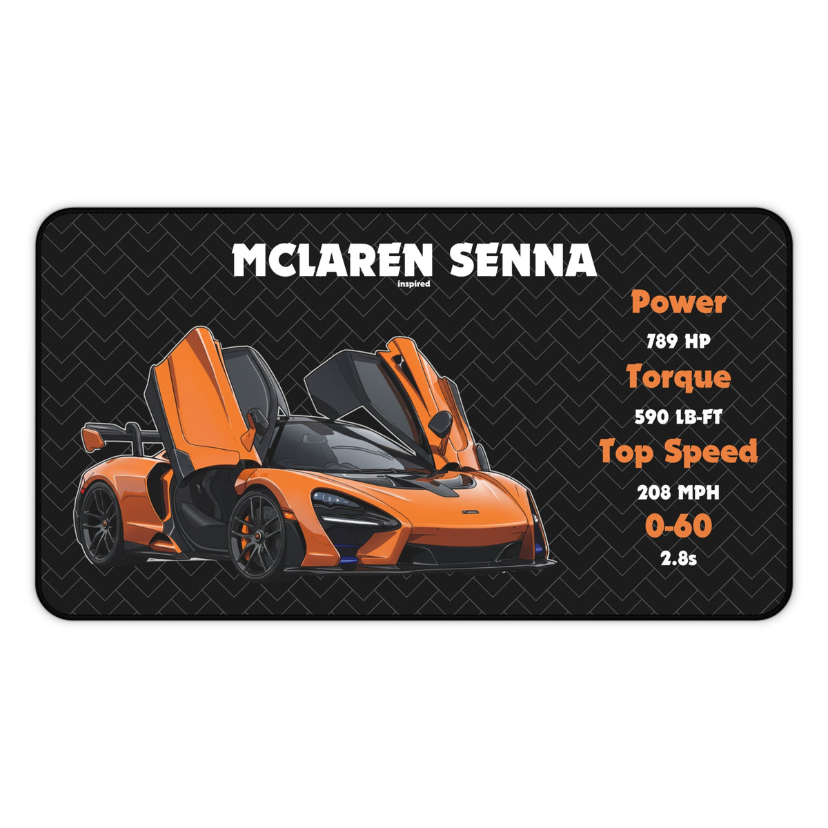 Senna Desk Mat | Racing Mouse Pad for Car Enthusiasts