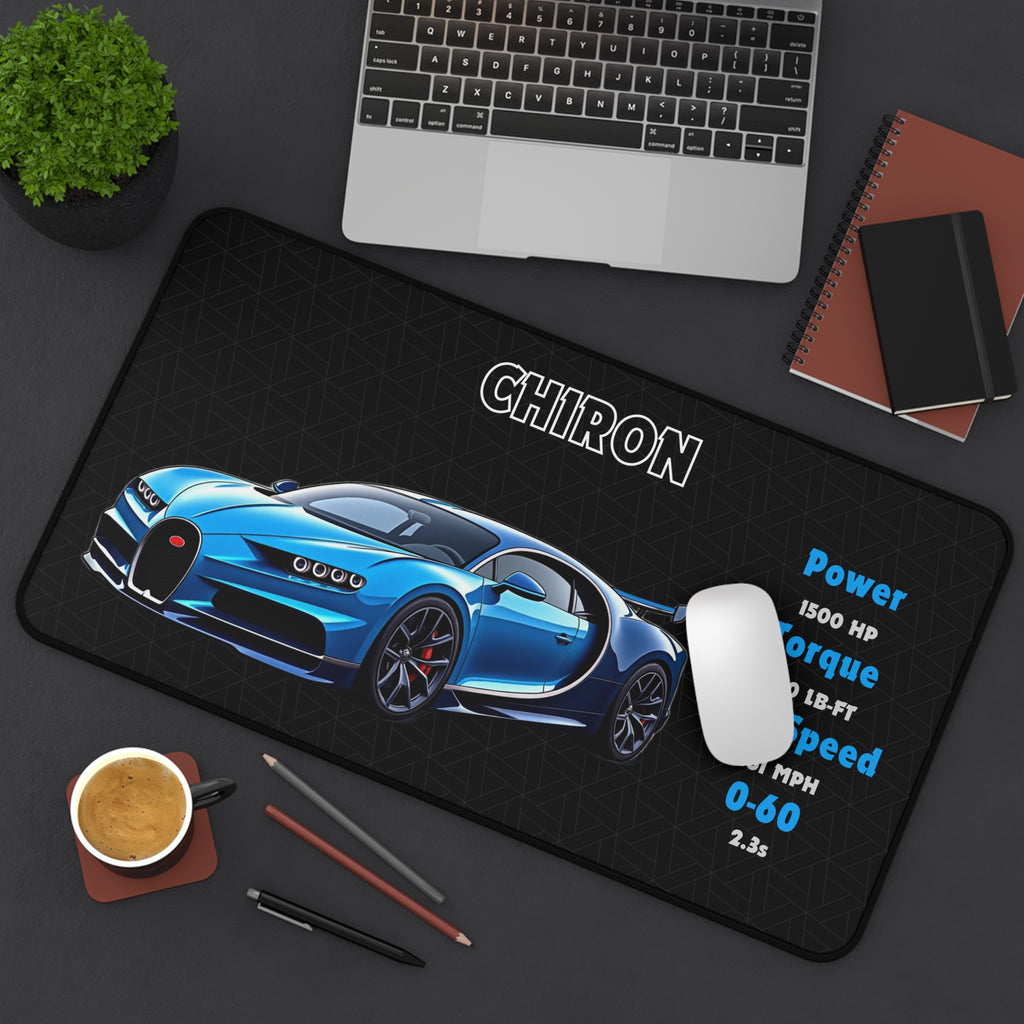 Chiron Desk Mat | Car Enthusiasts Gift | Gaming Mouse Pad, Desk Accessory | Car Lover Decor