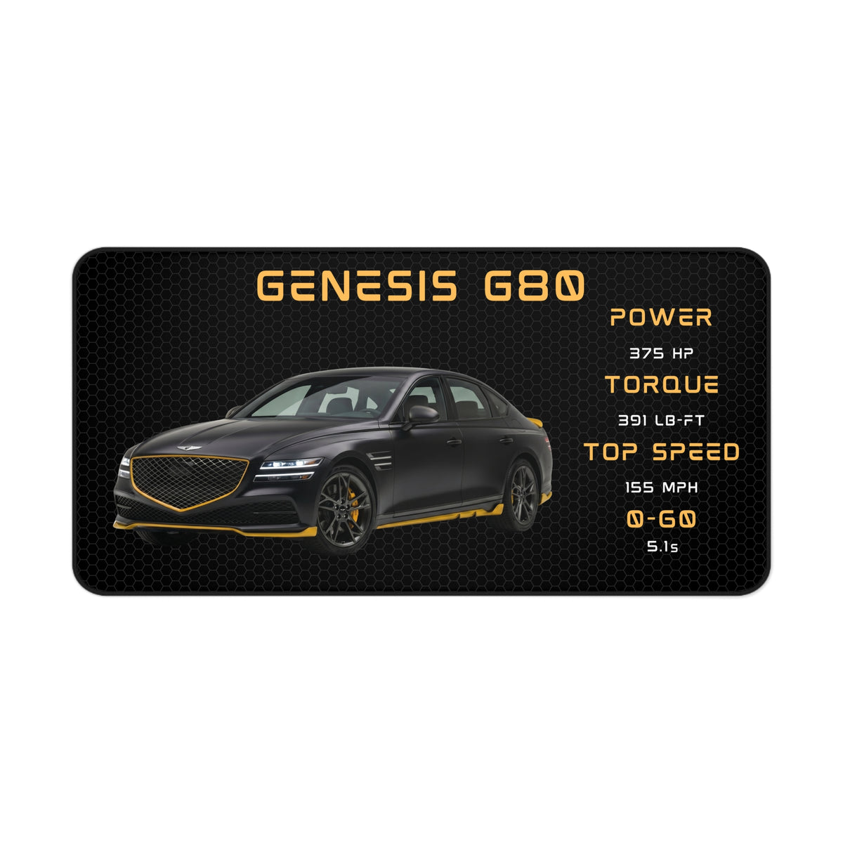 Genesis G80 Car Desk Mat | Decoration Mat | Mouse Pad