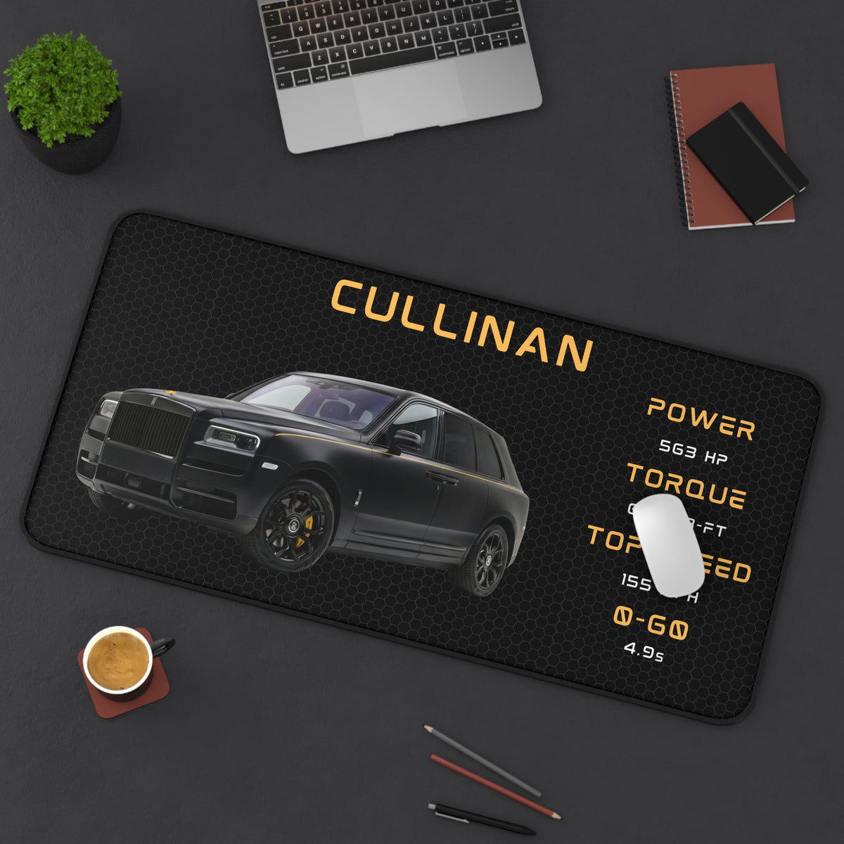 Rolls Royce Cullinan Desk Mat | Luxury Car Mouse Pad, Automotive Desk Accessory