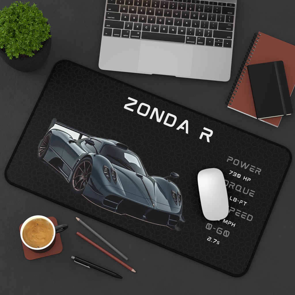 Zonda R Desk Mat | Car Enthusiasts Gift | Gaming Mouse Pad, Desk Accessory | Car Lover Decor