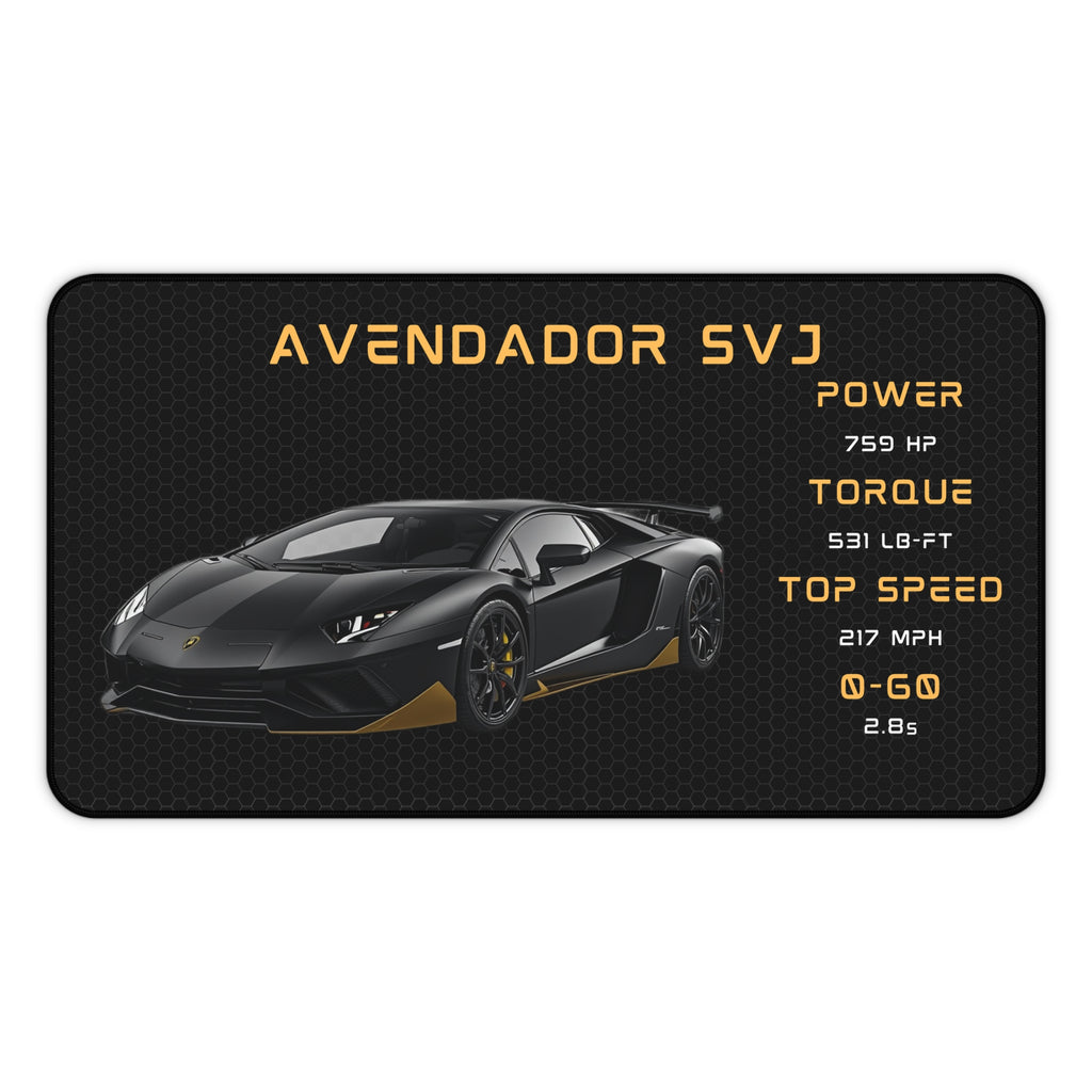 Aventador SVJ Desk Mat | Racing Supercar Mousepad